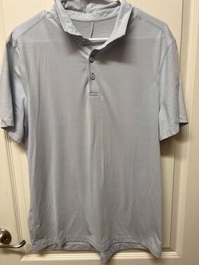 lululemon athletica Light Gray Short-Sleeve Polo
